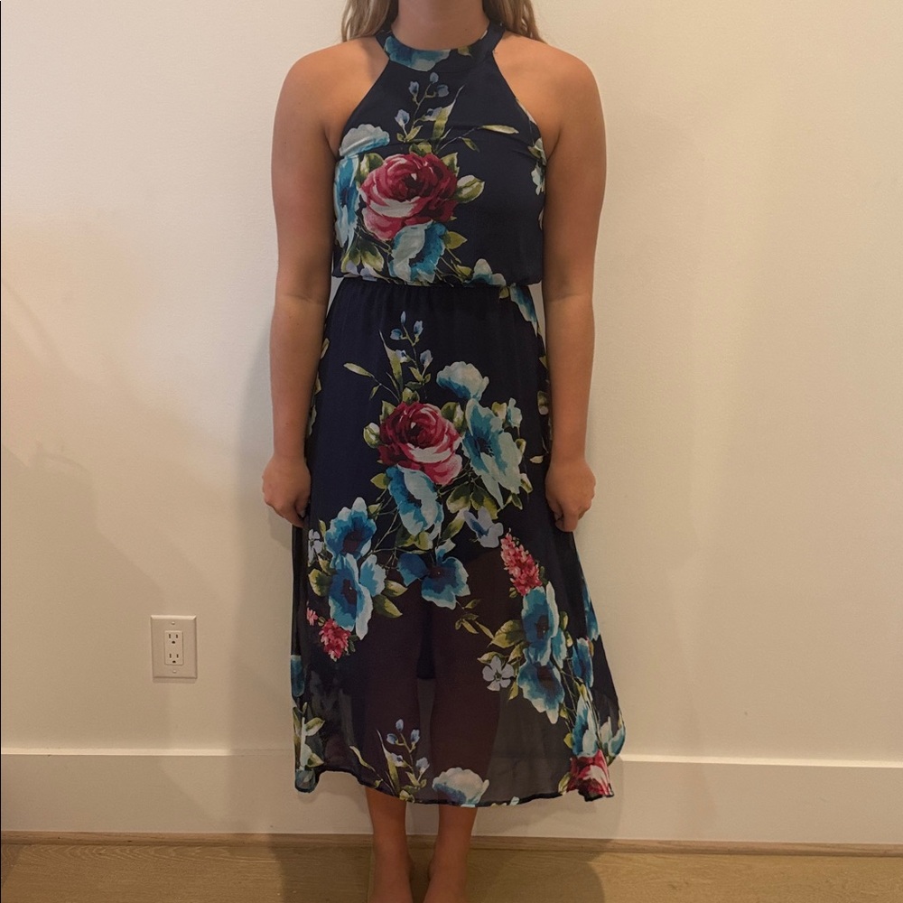 Floral Halter Dress